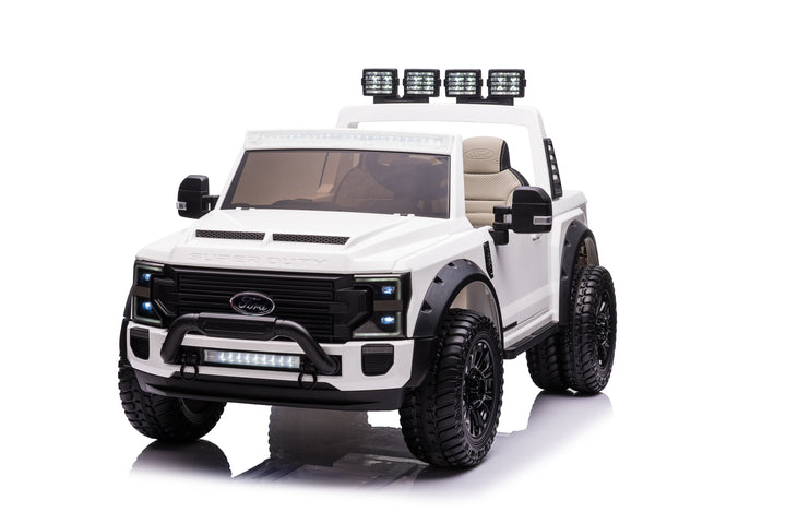 Pre-Order 24v Licensed Ford Super Duty 4x4 - White 
