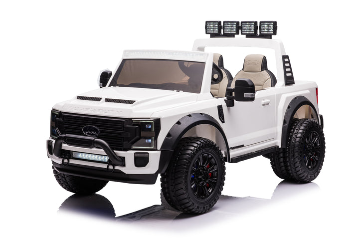 Pre-Order 24v Licensed Ford Super Duty 4x4 - White 
