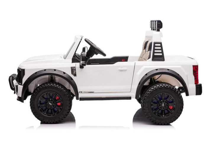 Pre-Order 24v Licensed Ford Super Duty 4x4 - White 
