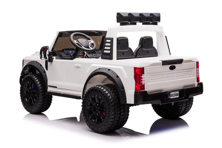 Pre-Order 24v Licensed Ford Super Duty 4x4 - White 
