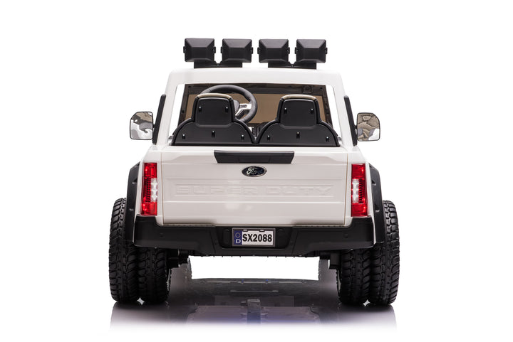 Pre-Order 24v Licensed Ford Super Duty 4x4 - White 
