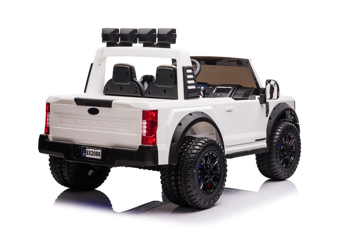 Pre-Order 24v Licensed Ford Super Duty 4x4 - White 
