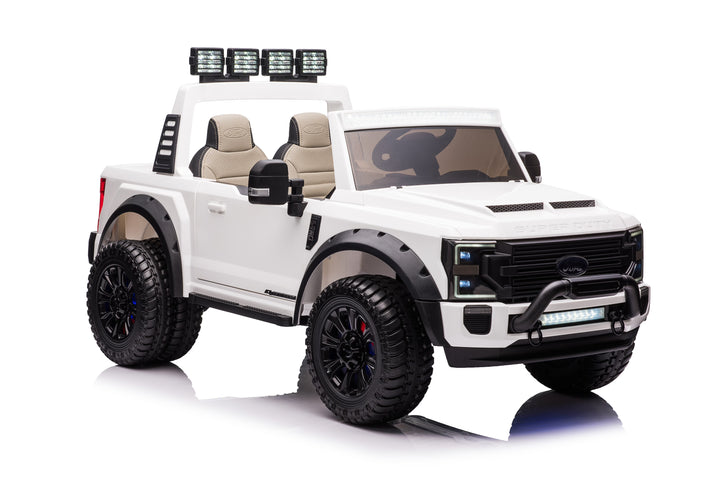 Pre-Order 24v Licensed Ford Super Duty 4x4 - White 
