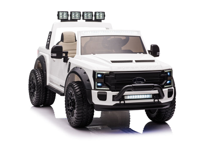 Pre-Order 24v Licensed Ford Super Duty 4x4 - White 
