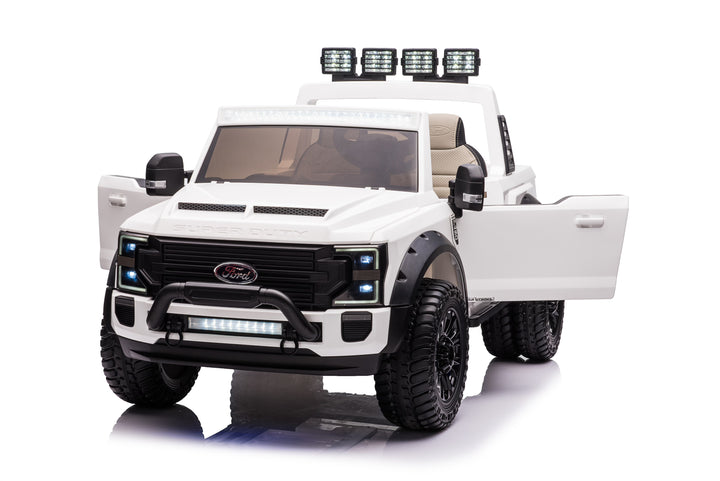 Pre-Order 24v Licensed Ford Super Duty 4x4 - White 
