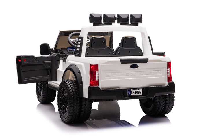 Pre-Order 24v Licensed Ford Super Duty 4x4 - White 
