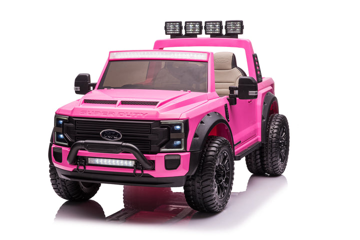 Pre-Order 24v Licensed Ford Super Duty 4x4 - Pink 

