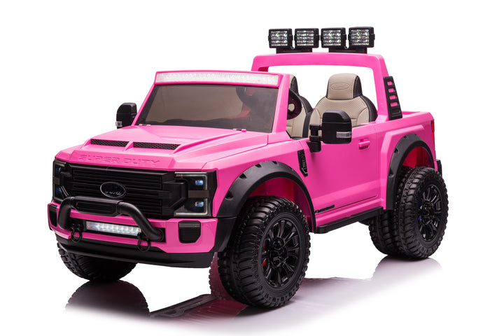 Pre-Order 24v Licensed Ford Super Duty 4x4 - Pink 
