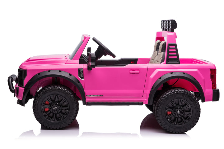 Pre-Order 24v Licensed Ford Super Duty 4x4 - Pink 
