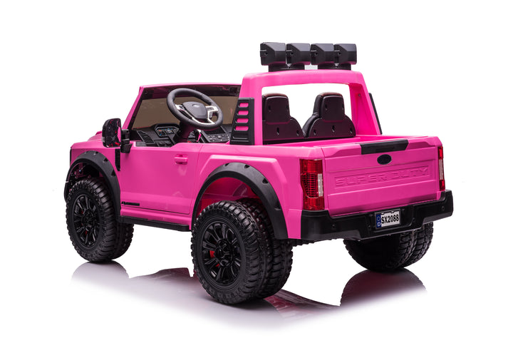Pre-Order 24v Licensed Ford Super Duty 4x4 - Pink 
