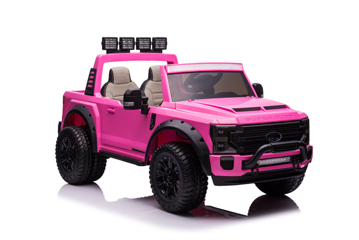 Pre-Order 24v Licensed Ford Super Duty 4x4 - Pink 
