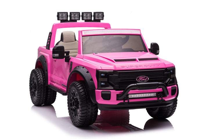 Pre-Order 24v Licensed Ford Super Duty 4x4 - Pink 
