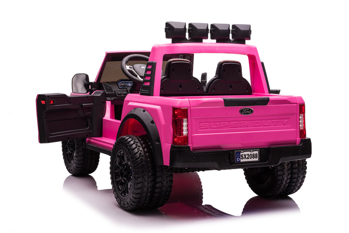 Pre-Order 24v Licensed Ford Super Duty 4x4 - Pink 
