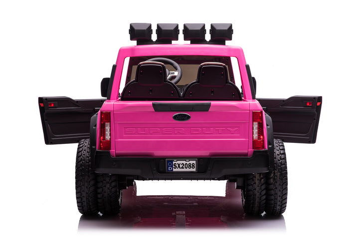 Pre-Order 24v Licensed Ford Super Duty 4x4 - Pink 
