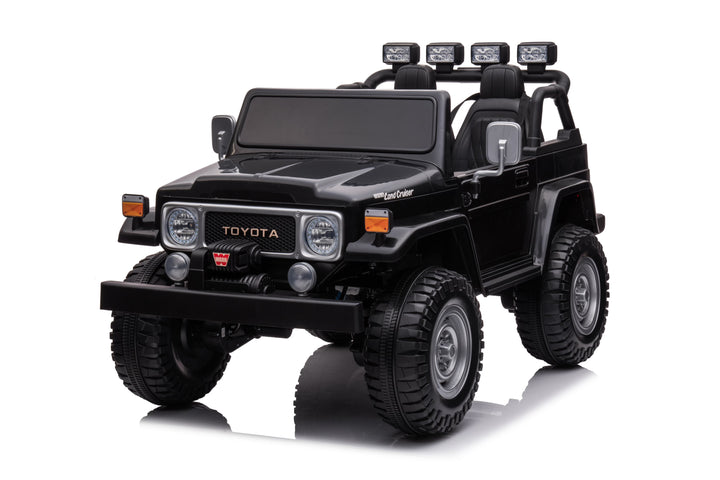 Pre-Order 24v Licensed Toyota Land Cruiser 4x4 - Black ETA 15 Nov
