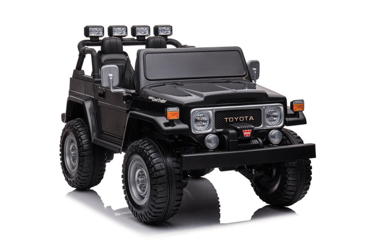Pre-Order 24v Licensed Toyota Land Cruiser 4x4 - Black ETA 15 Nov
