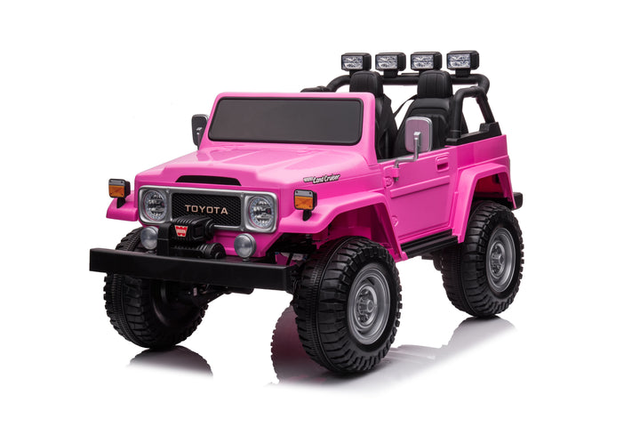 Pre-Order 24v Licensed Toyota Land Cruiser 4x4 - Pink ETA 15 Nov
