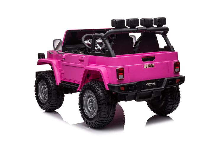 Pre-Order 24v Licensed Toyota Land Cruiser 4x4 - Pink ETA 15 Nov
