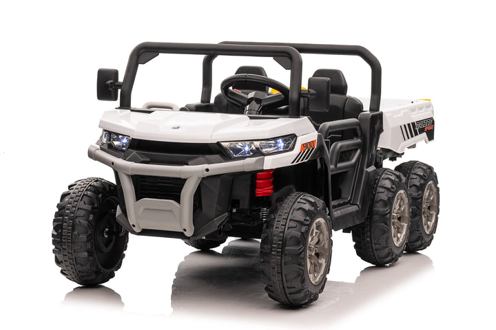 Pre-Order 24v Construction Truck 4x4 with Tipping Bed White 
