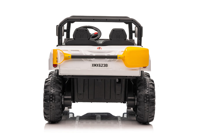 Pre-Order 24v Construction Truck 4x4 with Tipping Bed White 